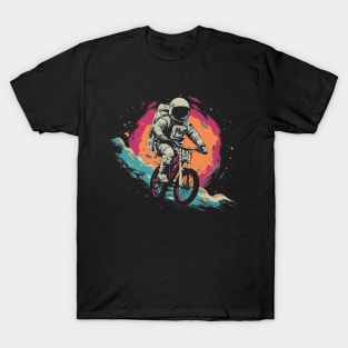 Intergalactic Bike Rider // Astronaut on a Bicycle in Outer Space B T-Shirt